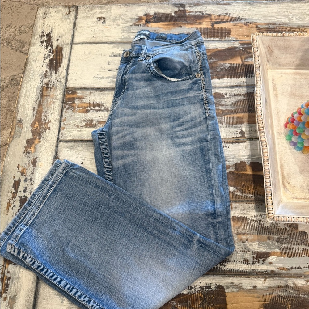 BKE Light Blue Bootcut Jeans for Men